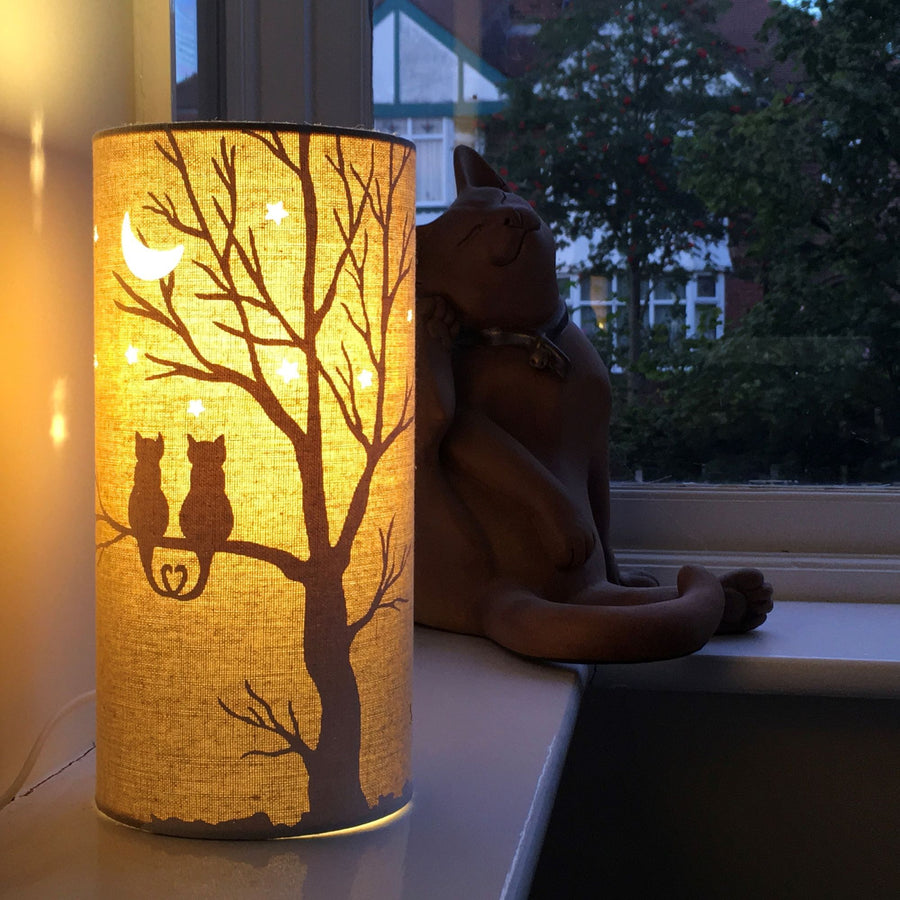 Moonlight Cats Table Lamp