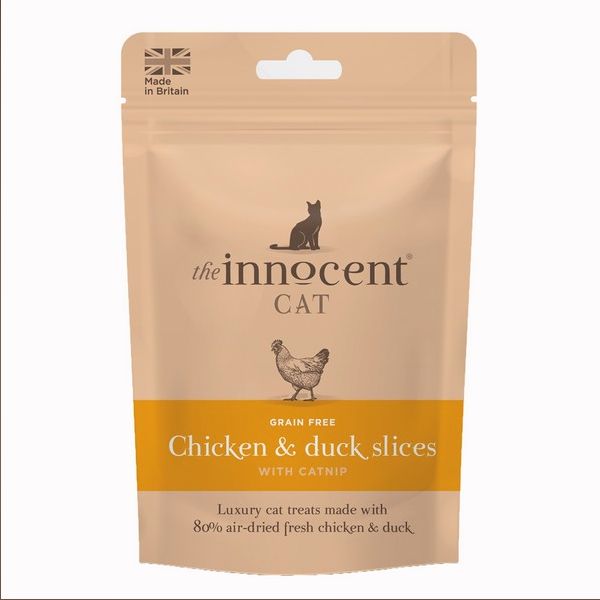 Innocent Cat Chicken & Duck Slices with Catnip