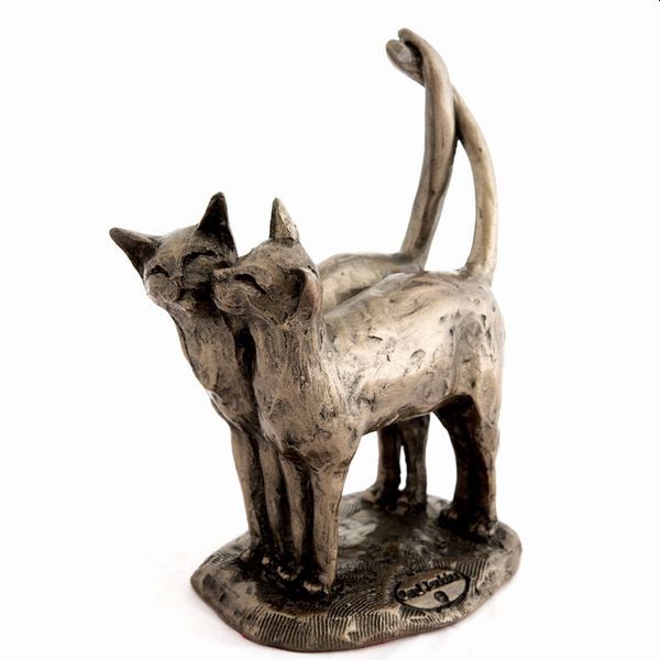 Twos Company Cats Sculpture  Paul Jenkins Frith Cat Ornament – The Cat  Gallery