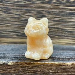 #11 Yellow Calcite Gemstone Kitten November Birthstone
