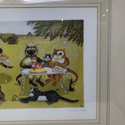 Vintage The Garden Party Limited Edition Framed Print by Linda Jane Smith