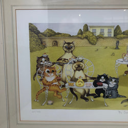 Vintage The Garden Party Limited Edition Framed Print by Linda Jane Smith