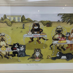 Vintage The Garden Party Limited Edition Framed Print by Linda Jane Smith