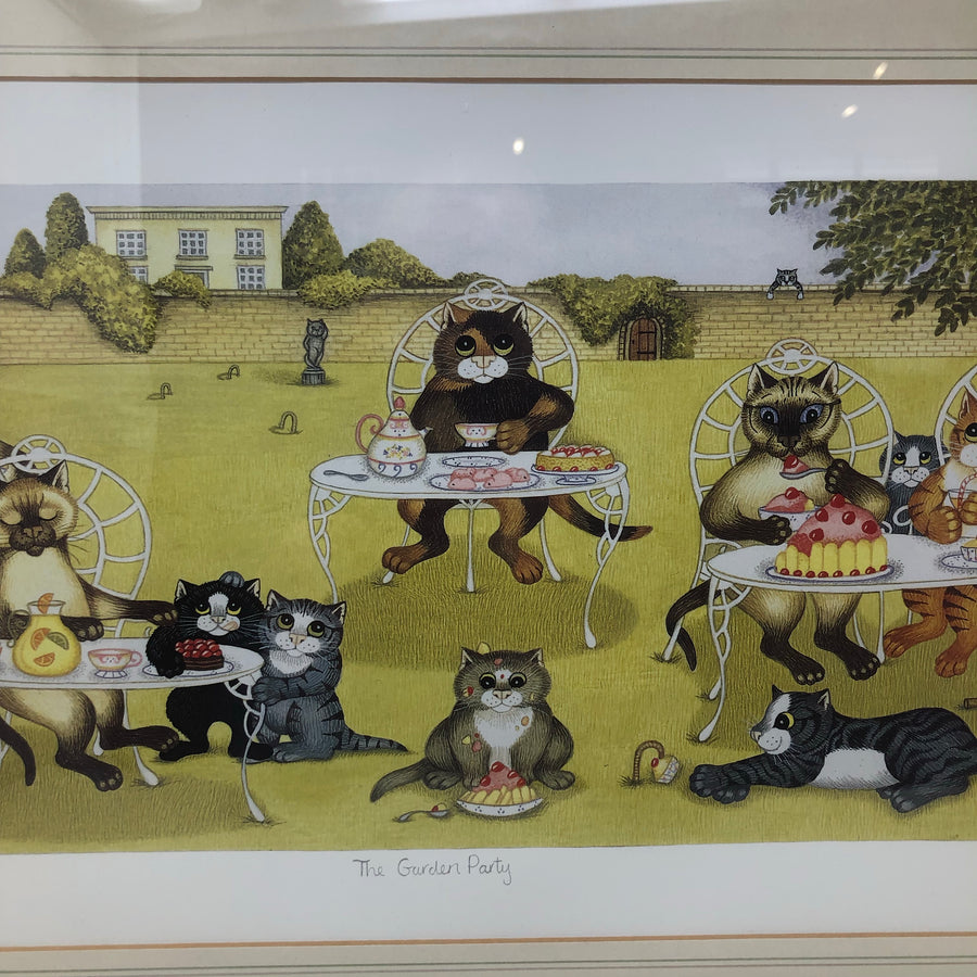 Vintage The Garden Party Limited Edition Framed Print by Linda Jane Smith