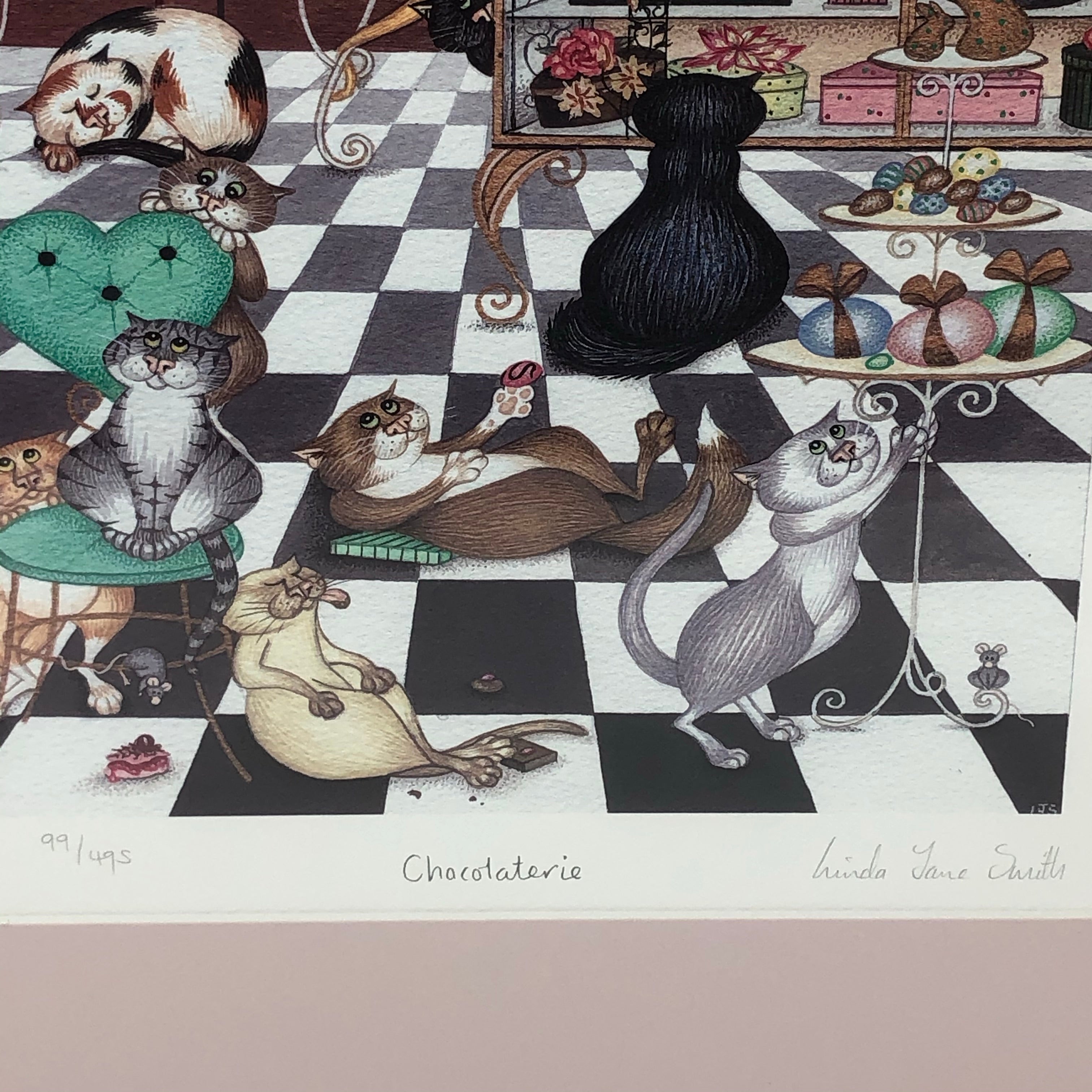 Vintage Framed Limited Edition Print by Linda Jane Smith