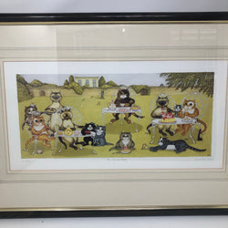 Vintage The Garden Party Limited Edition Framed Print by Linda Jane Smith