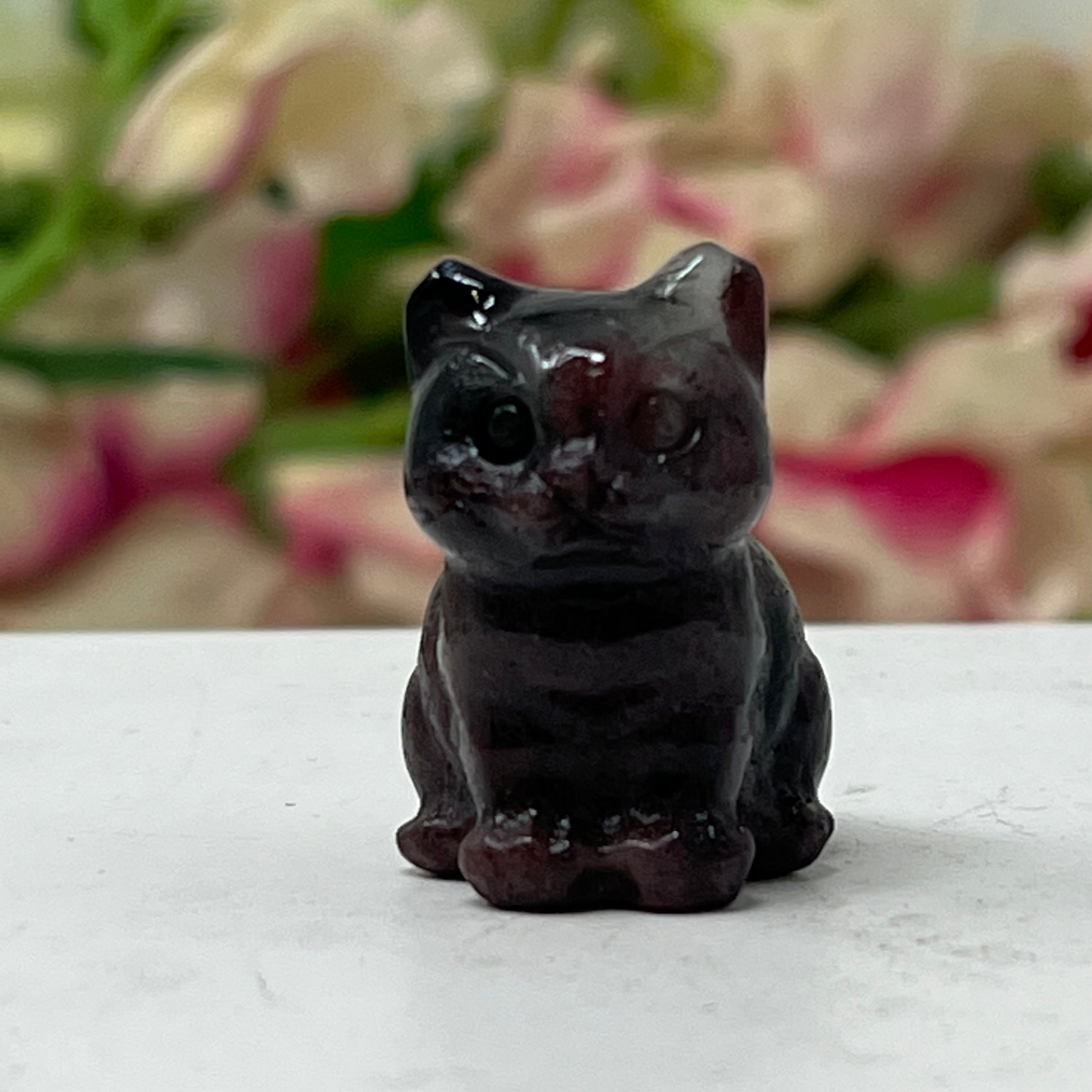 #1 Garnet Gemstone Kitten January Birthstone