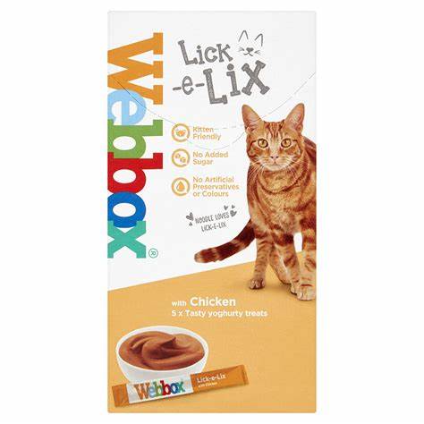 Webbox Lick-e-Lix Treats - Chicken Cat Treats