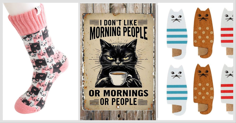 Gifts for cat lovers costing under £10 available from The Cat Gallery