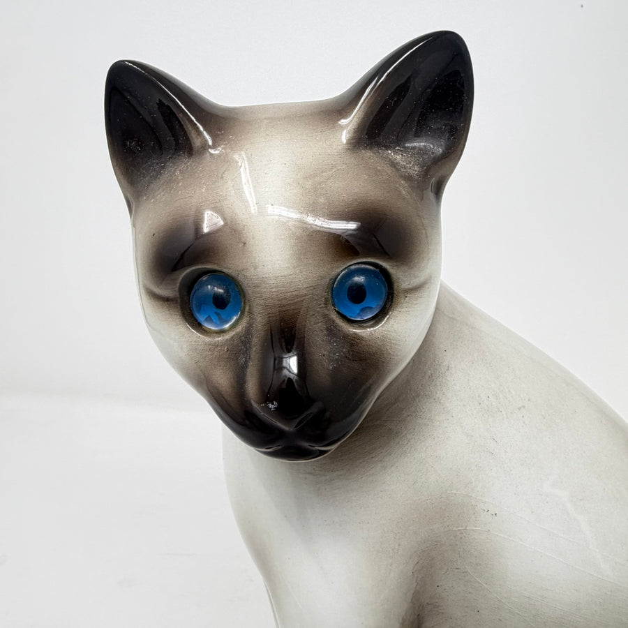 Vintage Elpa Alcobaca Sia Siamese Ceramic Cat