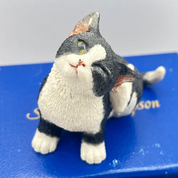 Vintage Sherratt & Simpson Black & White Cat Scratching (Boxed)