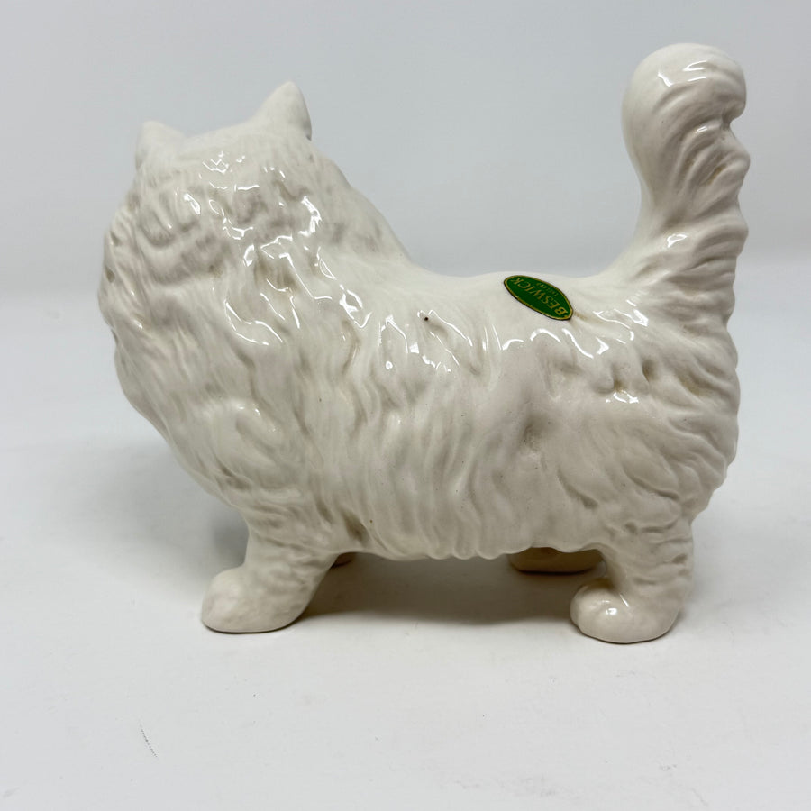 Vintage Beswick White Long Haired Cat Model 1898