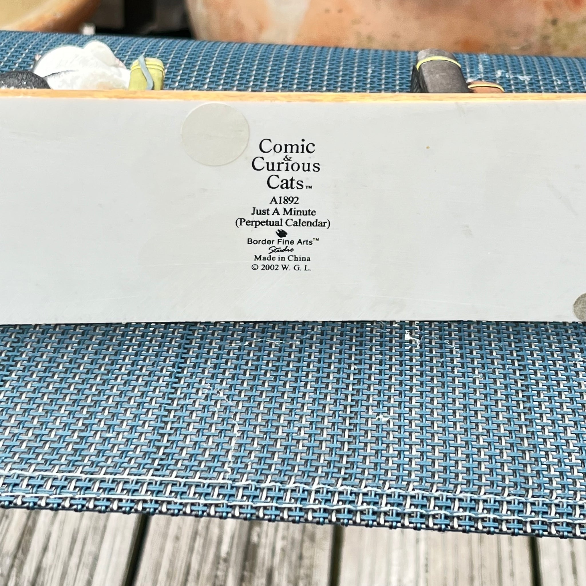 Vintage Just a Minute Comic & Curious Cats A1892 (Perpetual Calendar)