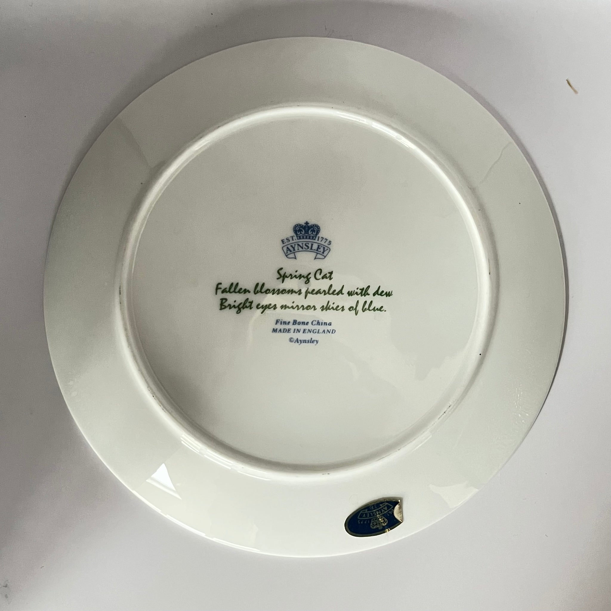 Vintage Plate Spring Cat by Aynsley
