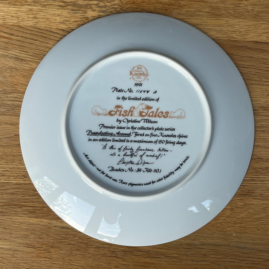 Vintage Plate Fish Tales by Knowles China