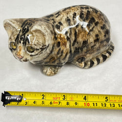 Winstanley Tabby & White Cat Crouching - Size 2