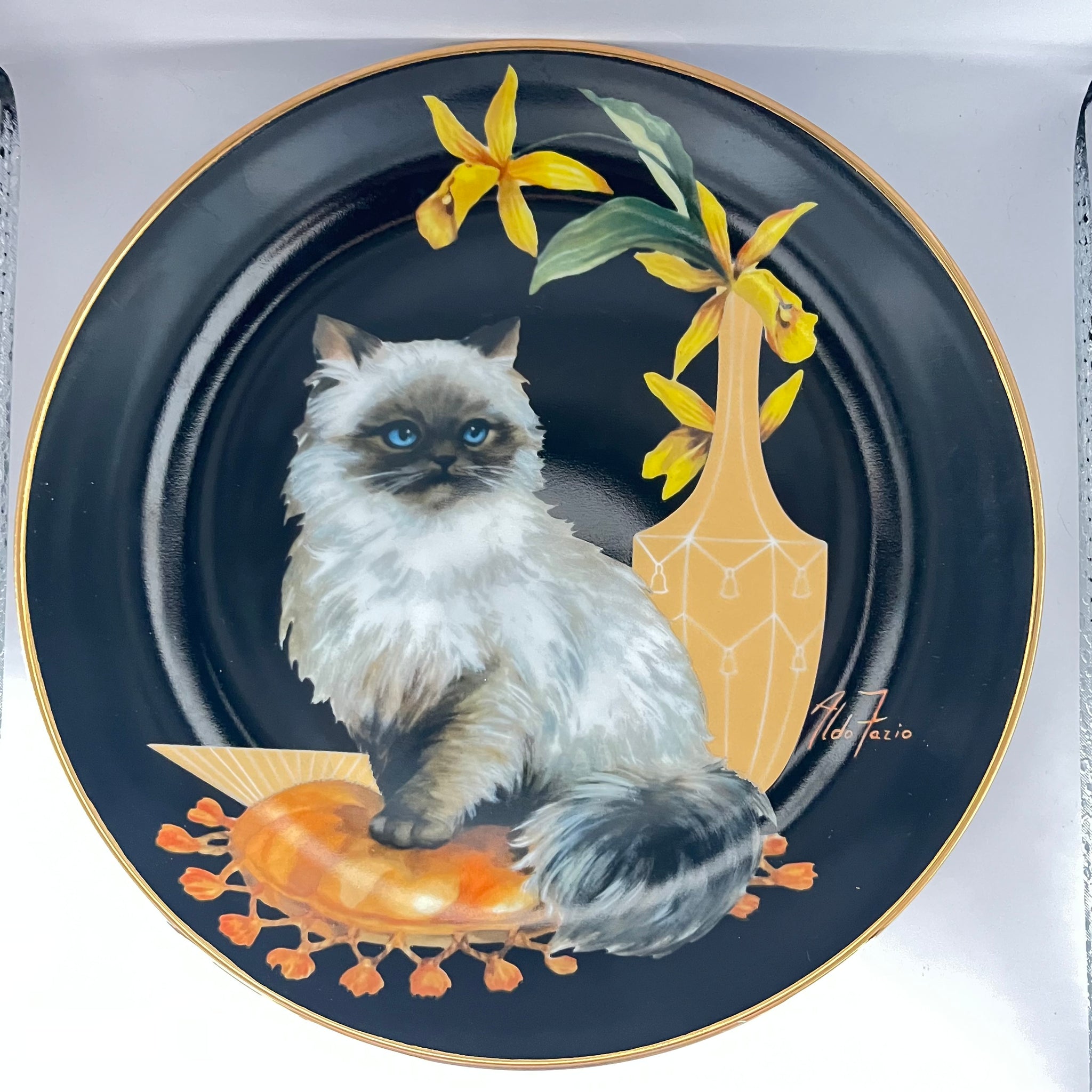 Vintage Sophisticated Ladies Set of 6 Plates by Bradex / Aldo Fazio