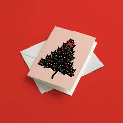Christmas Tree Cats Christmas card