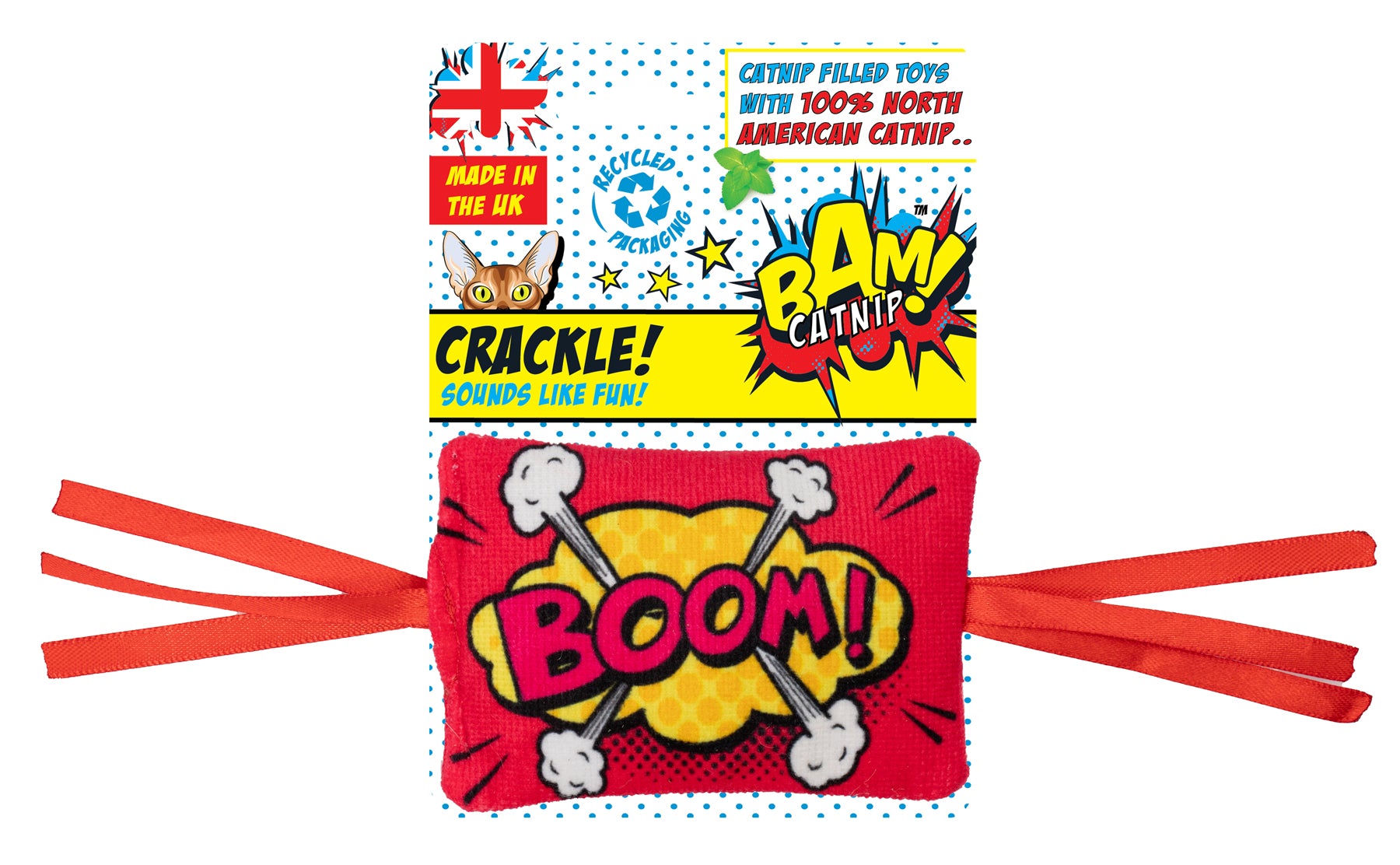 BAM Catnip Crackle Pillow