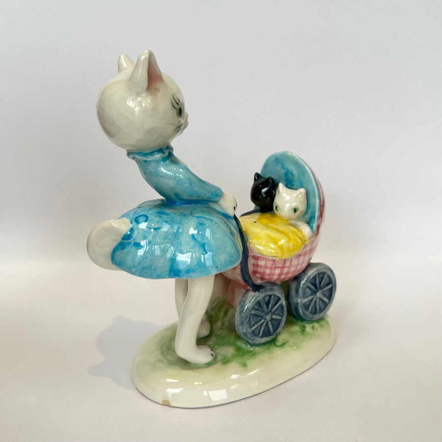Vintage Goebel Cat with Pram and Kittens KT 253 by Albert Staehle