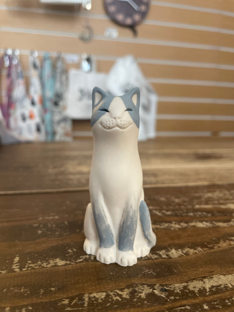 Hand-Painted Blue Bicolour Original Lucky Cat