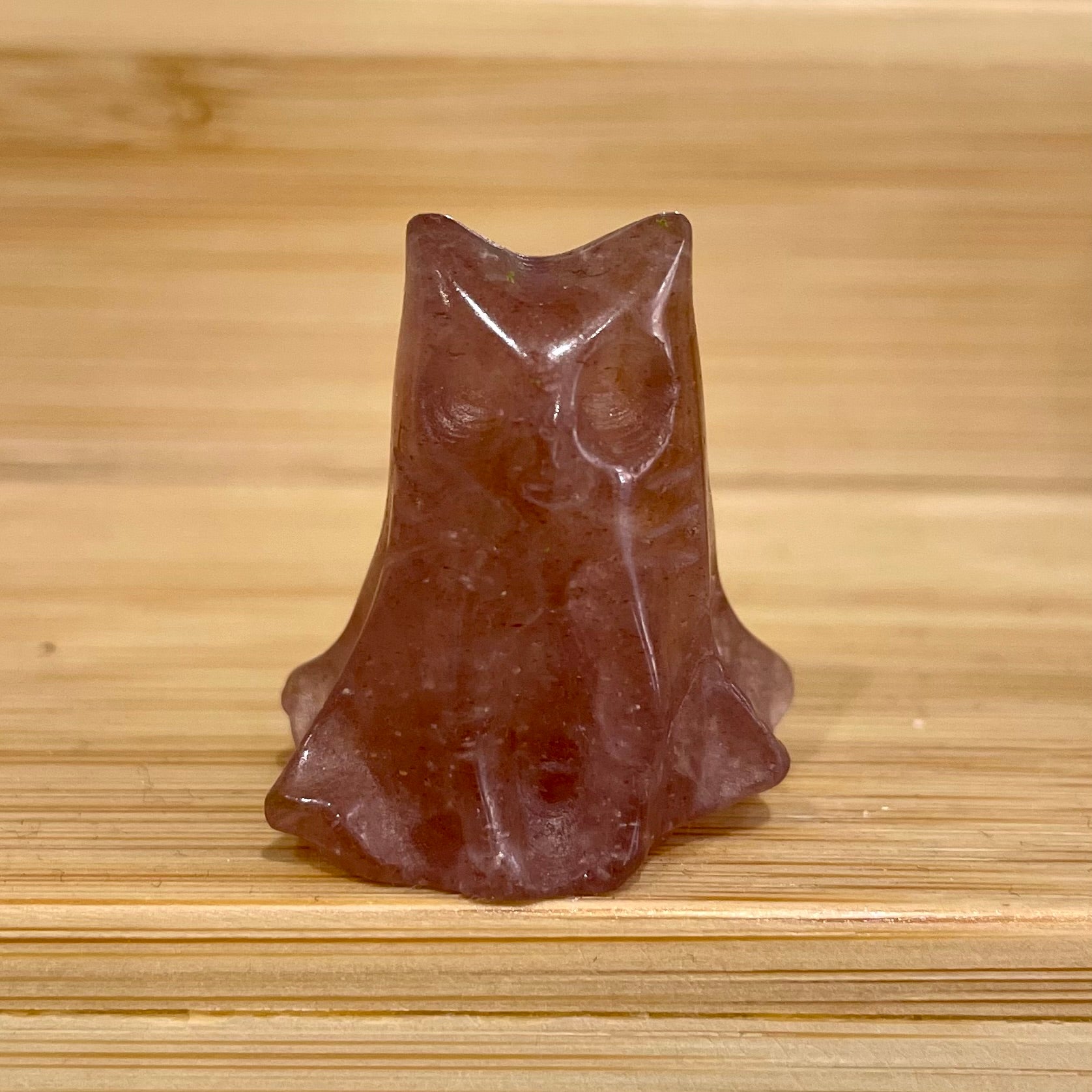Strawberry Stone Gemstone Ghost Cat July Birthstone