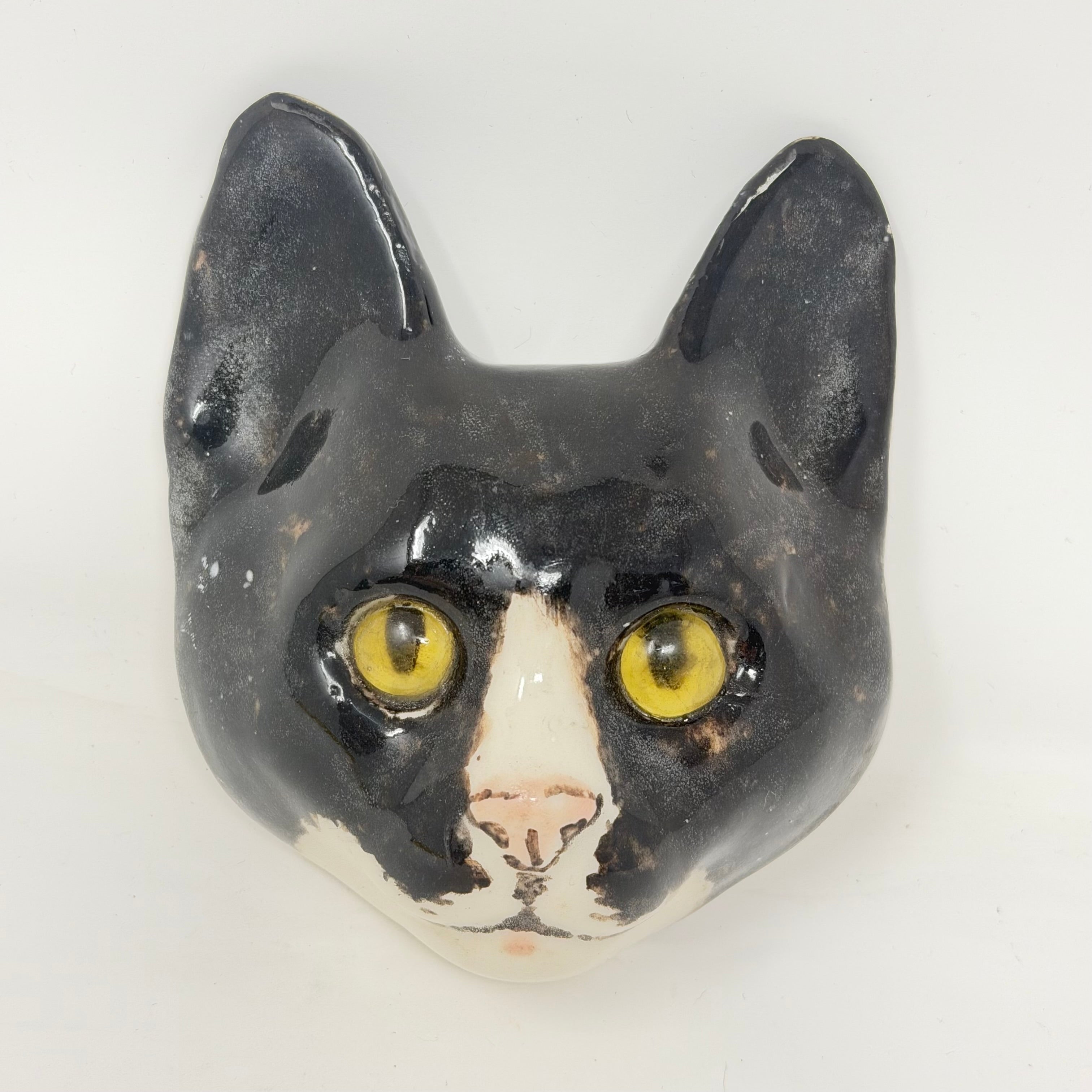 Winstanley Black & White Cat Plaque Size 2