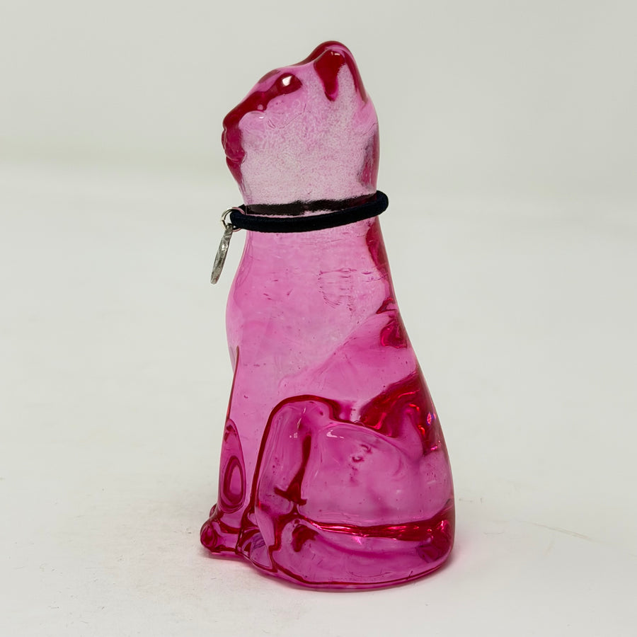 October Lucky Glass Cat