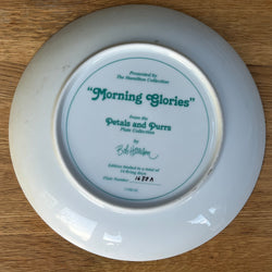 Vintage Plate Morning Glories by The Hamilton Collection