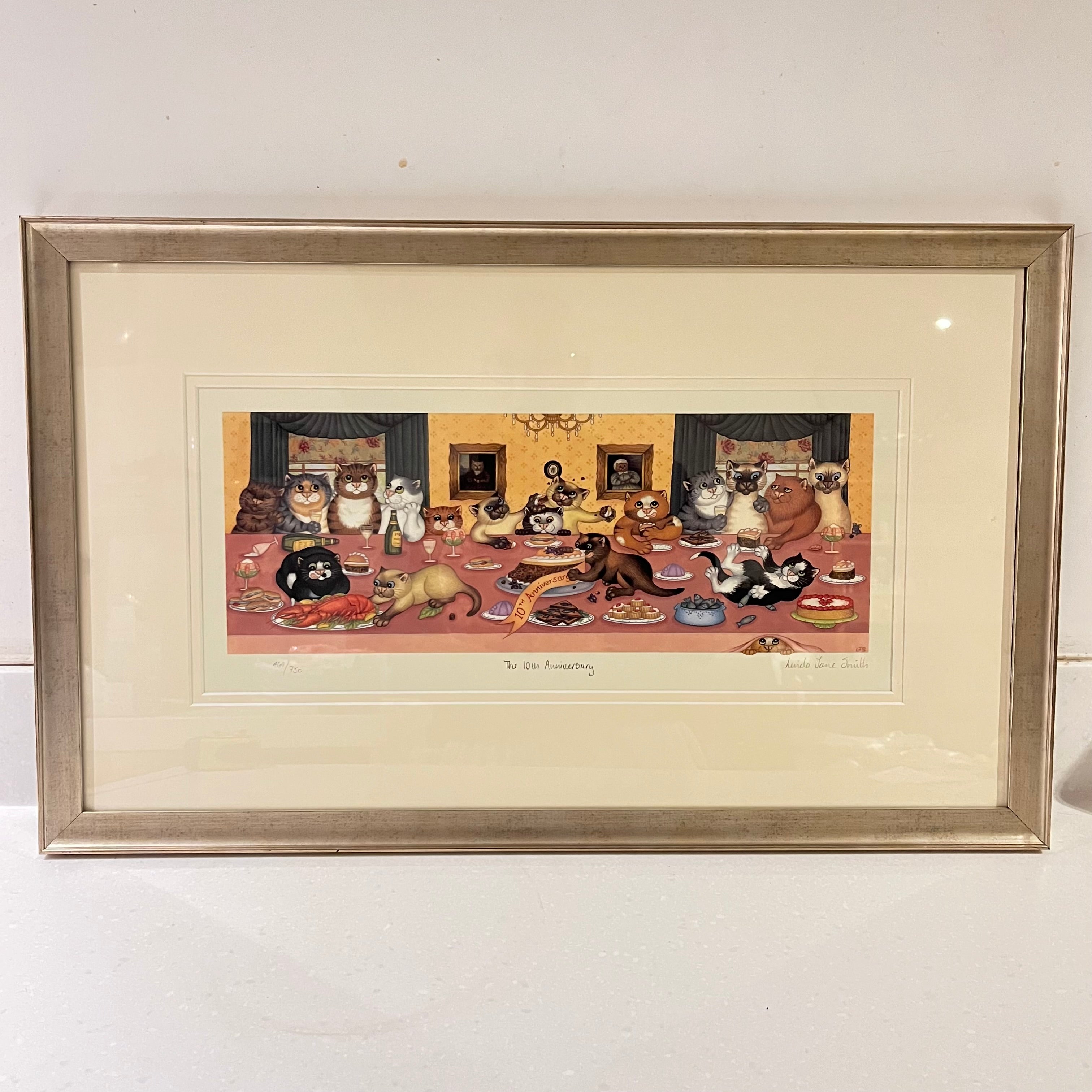 The 10th Anniversary, Vintage Linda Jane Smith Framed Limited Edition Print