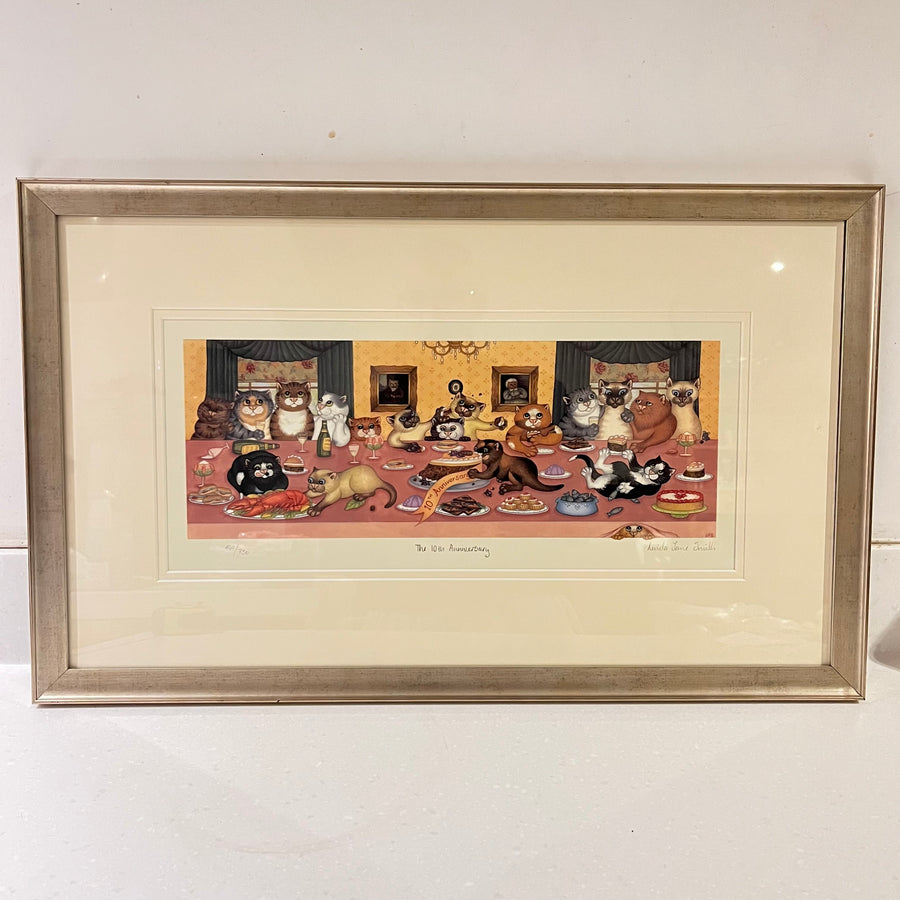 The 10th Anniversary, Vintage Linda Jane Smith Framed Limited Edition Print