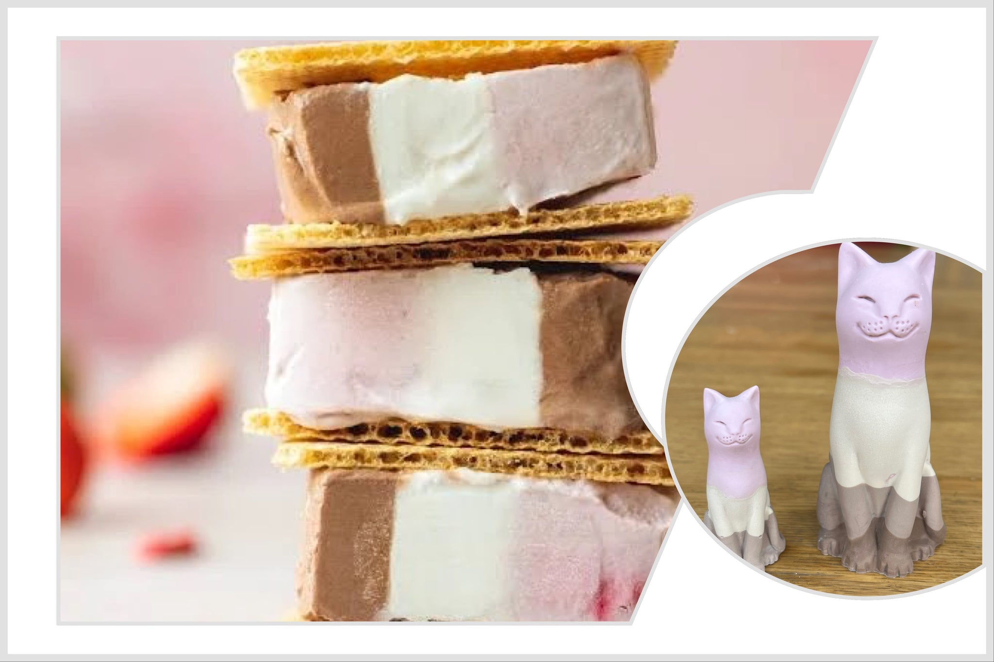 Neapolitan Ice Cream Original Lucky Kitten