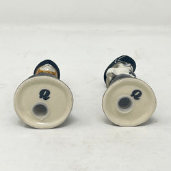 Vintage Quail Pottery Police Cats Salt & Pepper Set