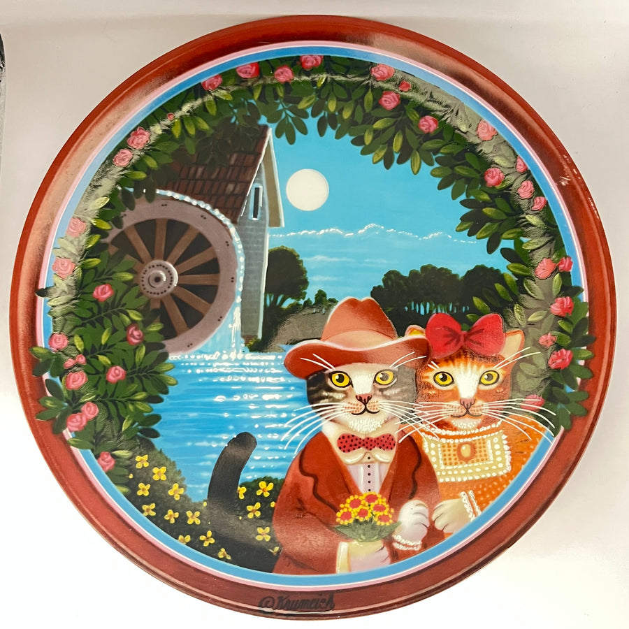 Vintage Set of 4 Plates Uncle Tad's Golden Oldies by Bradex