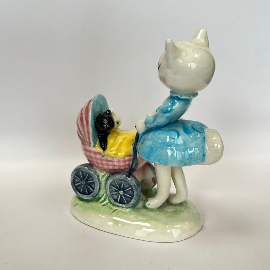 Vintage Goebel Cat with Pram and Kittens KT 253 by Albert Staehle