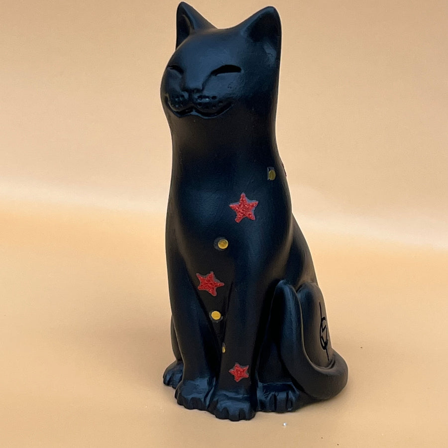 Hand Finished Magical Moggie Lucky Black Cat
