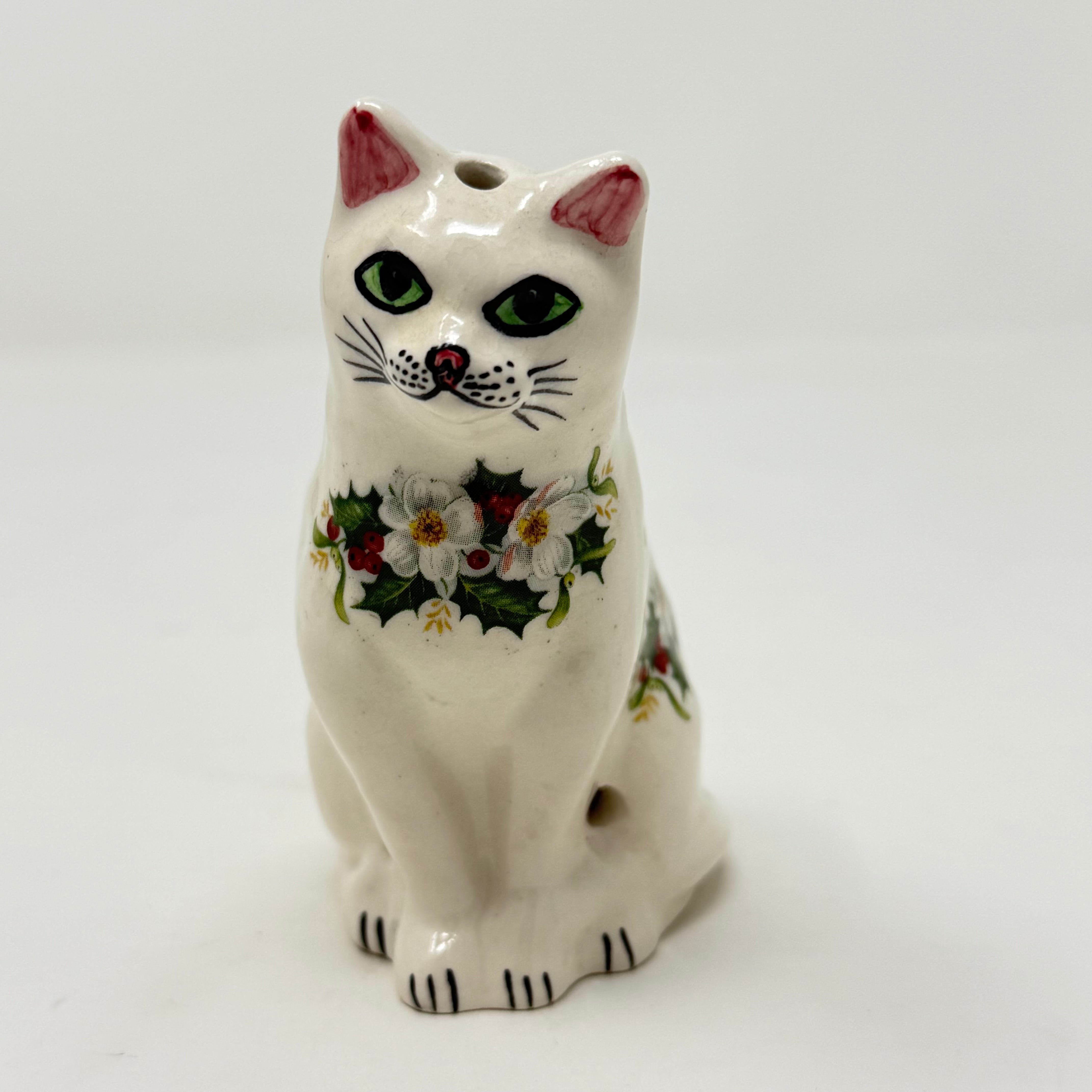 Vintage Babbacombe Pottery Pomander Cat with Stopper