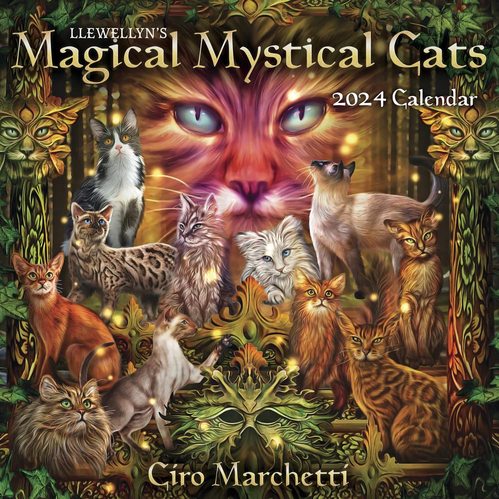 10% OFF Magical Mystical Cats 2024 Wall Calendar