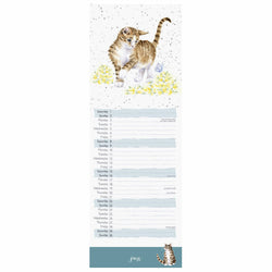 Wrendale Feline Friends 2024 Slimline Calendar