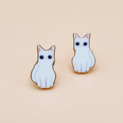 Cat Breed Enamel Earrings