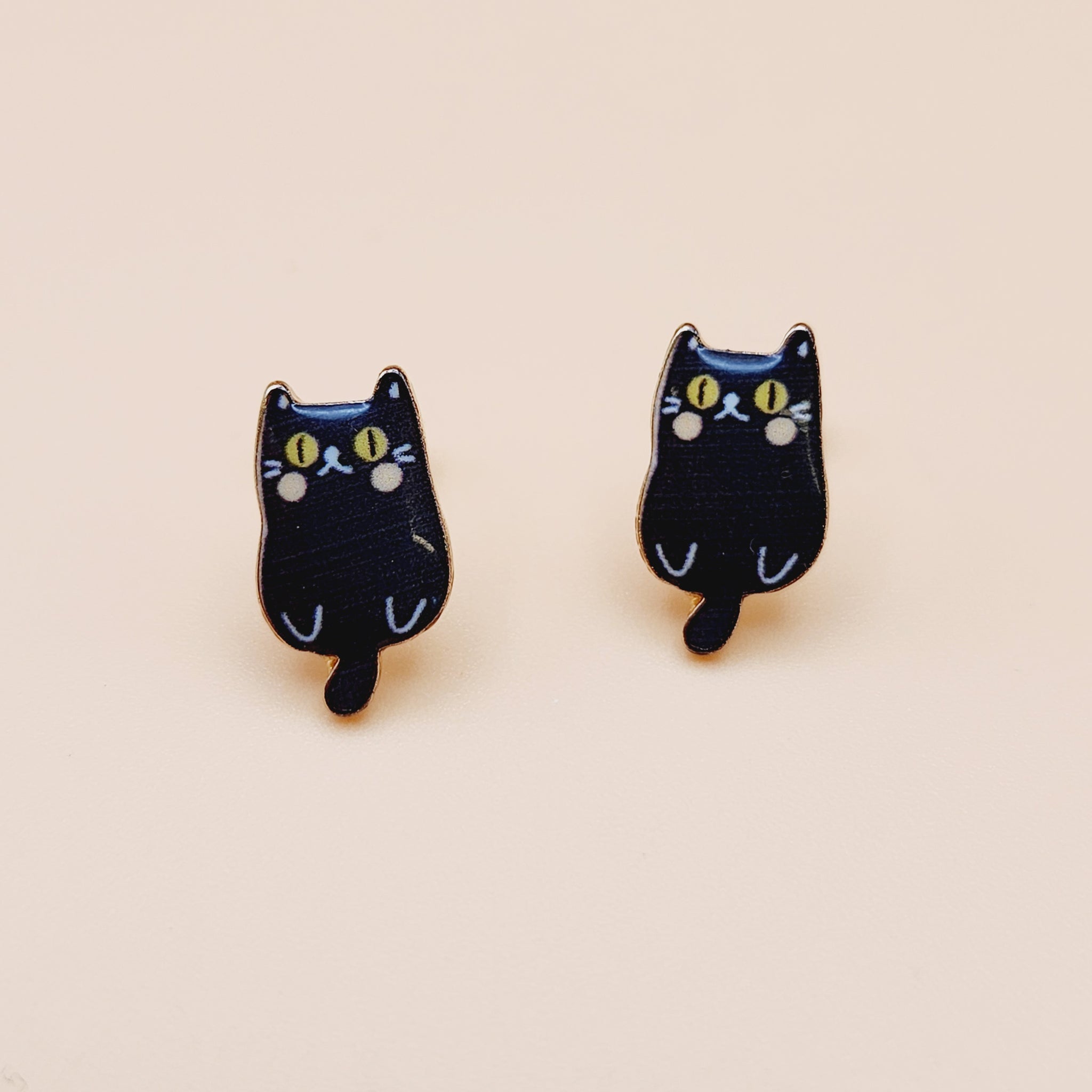 Cute Black Cat Earrings