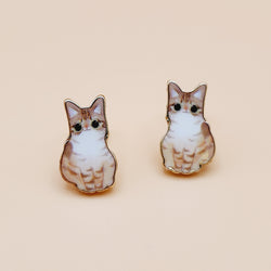 Cat Breed Enamel Earrings