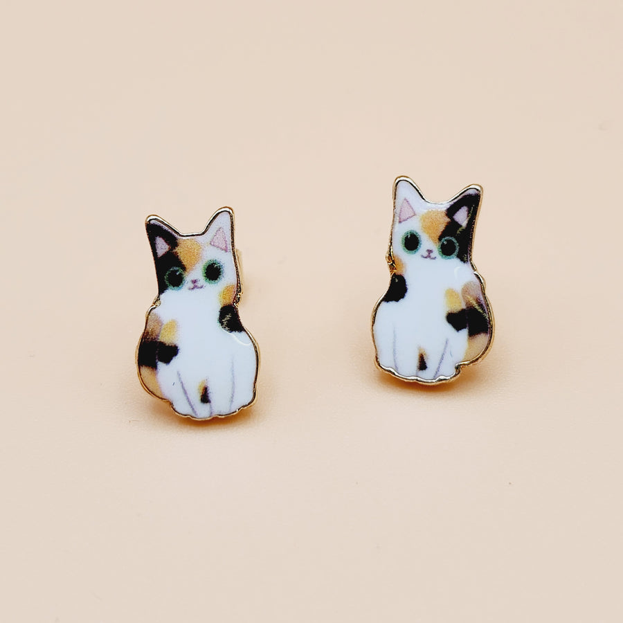 Cat Breed Enamel Earrings