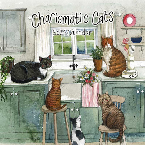 Alex Clark Charismatic Cats 2024 Wall Calendar – The Cat Gallery