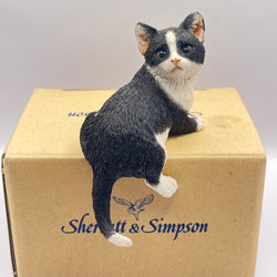 Vintage Sherratt & Simpson Black & White Kitten Tail Hanging (Boxed)
