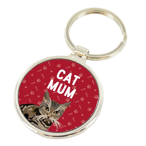 Cat Mum Keyring