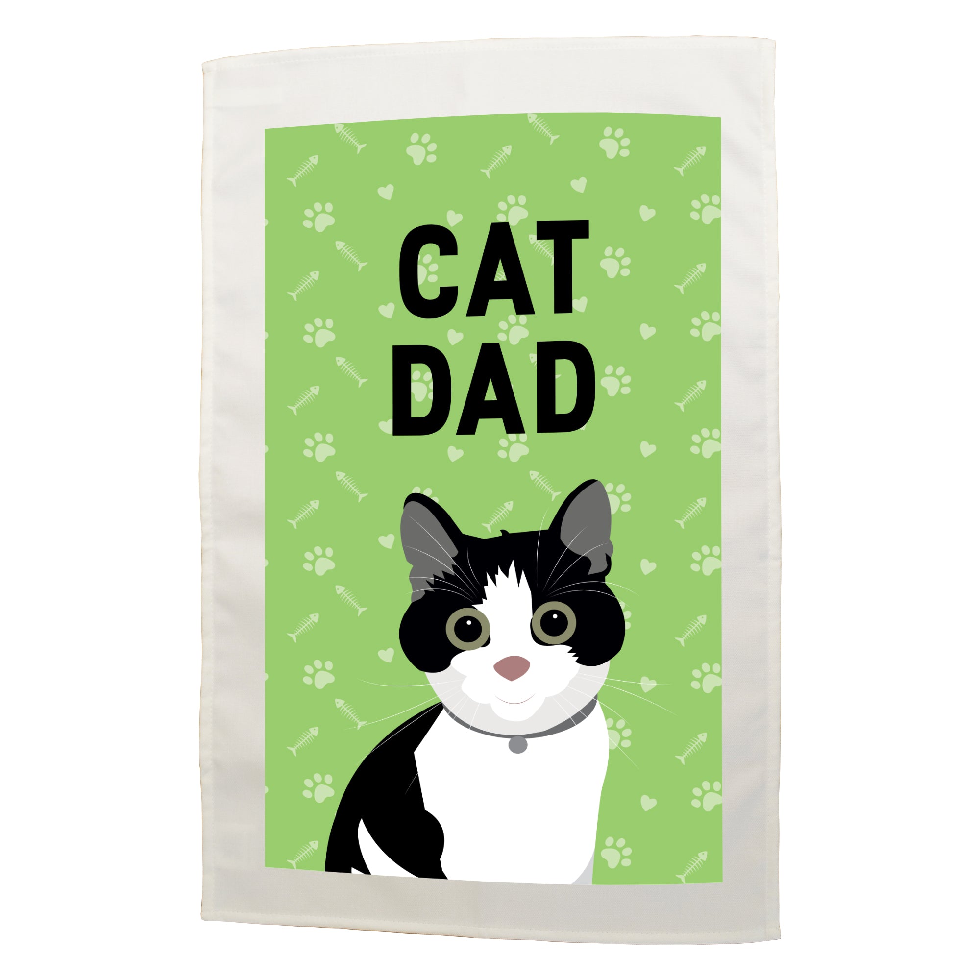 Cat Dad Tea Towel