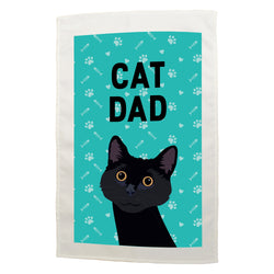 Cat Dad Tea Towel