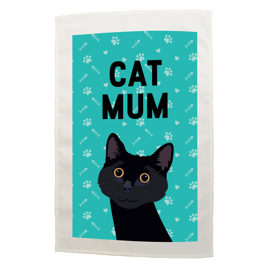 Cat Mum Tea Towel