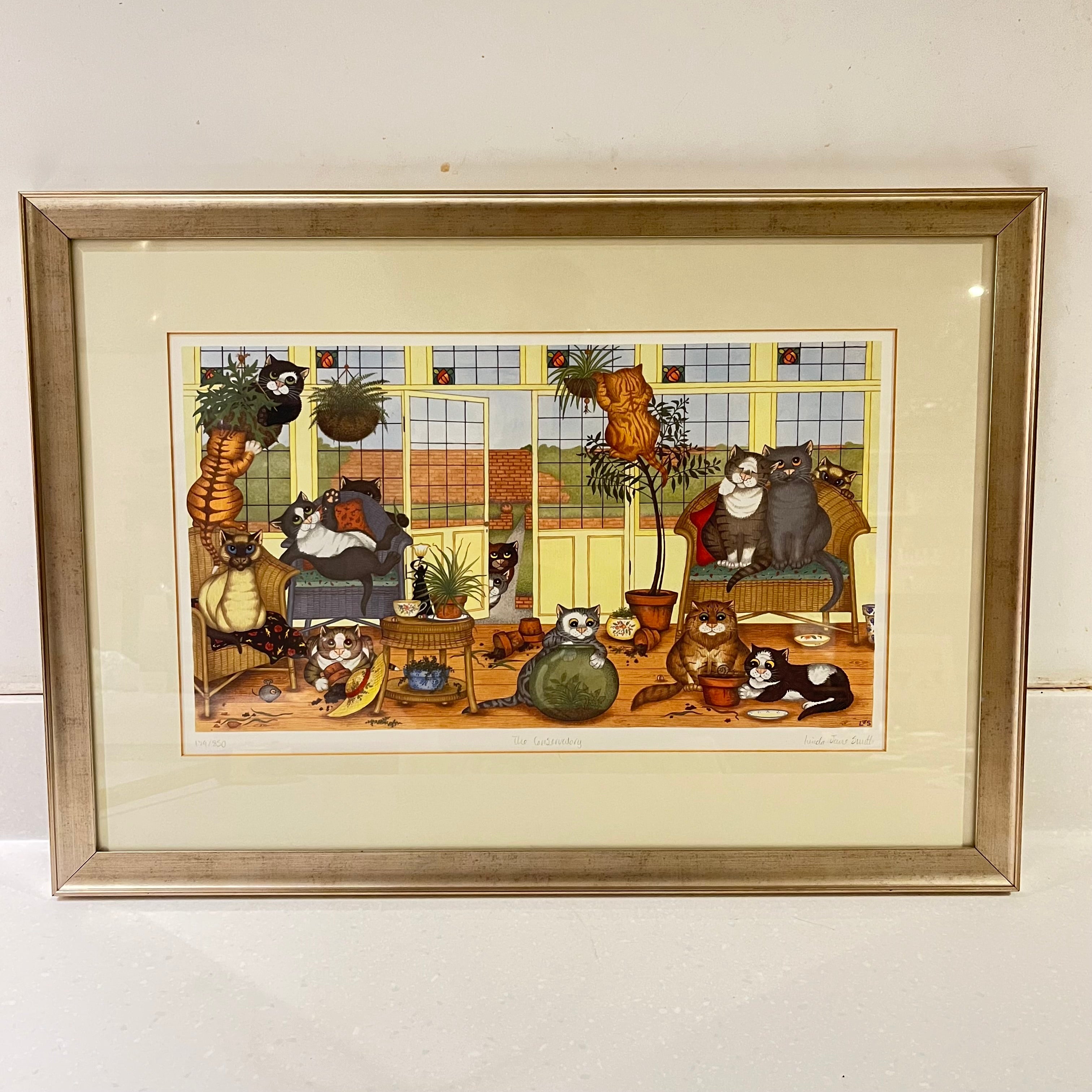 The Conservatory, Linda Jane Smith Vintage Framed Limited Edition Print